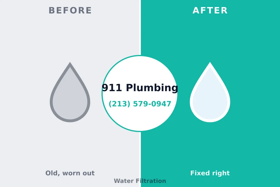 Before and after: plumbing repair Shannon, MS
